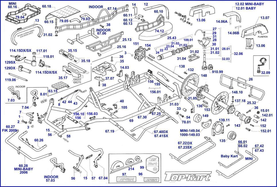 069 Chassis-Rahmen SPEEDY/Typhoon 32-32mm KZ CIK